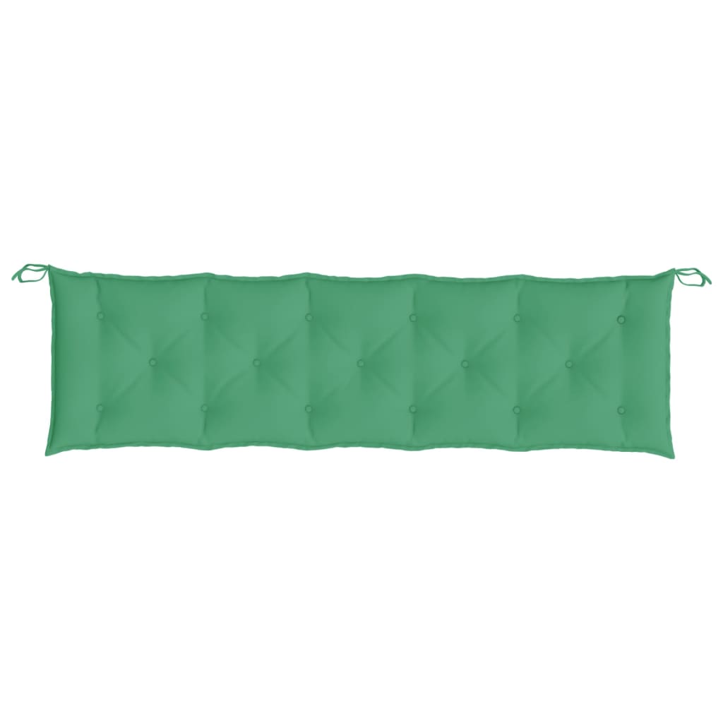 vidaXL Gartenbank-Auflagen 2 Stk. Grün 180x50x7 cm Oxford-Gewebe