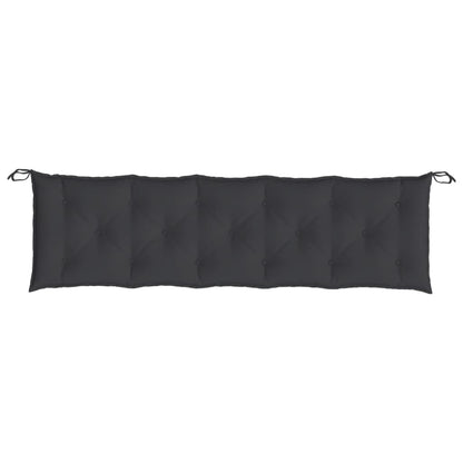 vidaXL Gartenbank-Auflagen 2 Stk. Schwarz 180x50x7 cm Oxford-Gewebe