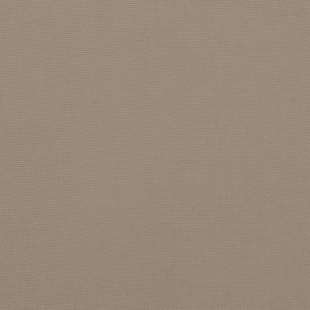 vidaXL Coussins de banc de jardin 2 pcs Taupe 180x50x7 cm Tissu Oxford