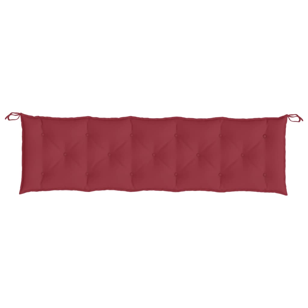 vidaXL Gartenbank-Auflagen 2 Stk. Weinrot 180x50x7 cm Oxford-Gewebe