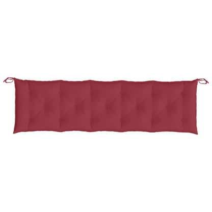 vidaXL Gartenbank-Auflagen 2 Stk. Weinrot 180x50x7 cm Oxford-Gewebe