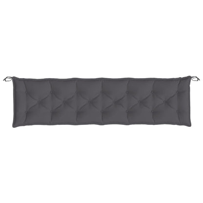 vidaXL Gartenbank-Auflagen 2 Stk. Anthrazit 200x50x7 cm Oxford-Gewebe