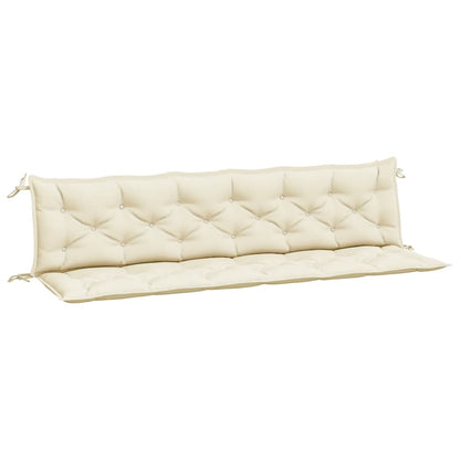 vidaXL Gartenbank-Auflagen 2 Stk. Cremeweiß 200x50x7 cm Oxford-Gewebe