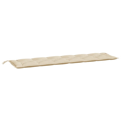 vidaXL Gartenbank-Auflagen 2 Stk. Beige 200x50x7 cm Oxford-Gewebe