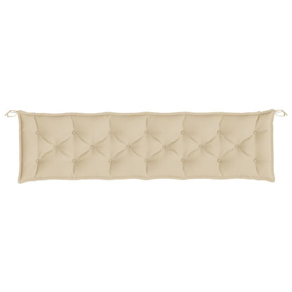 vidaXL Gartenbank-Auflagen 2 Stk. Beige 200x50x7 cm Oxford-Gewebe