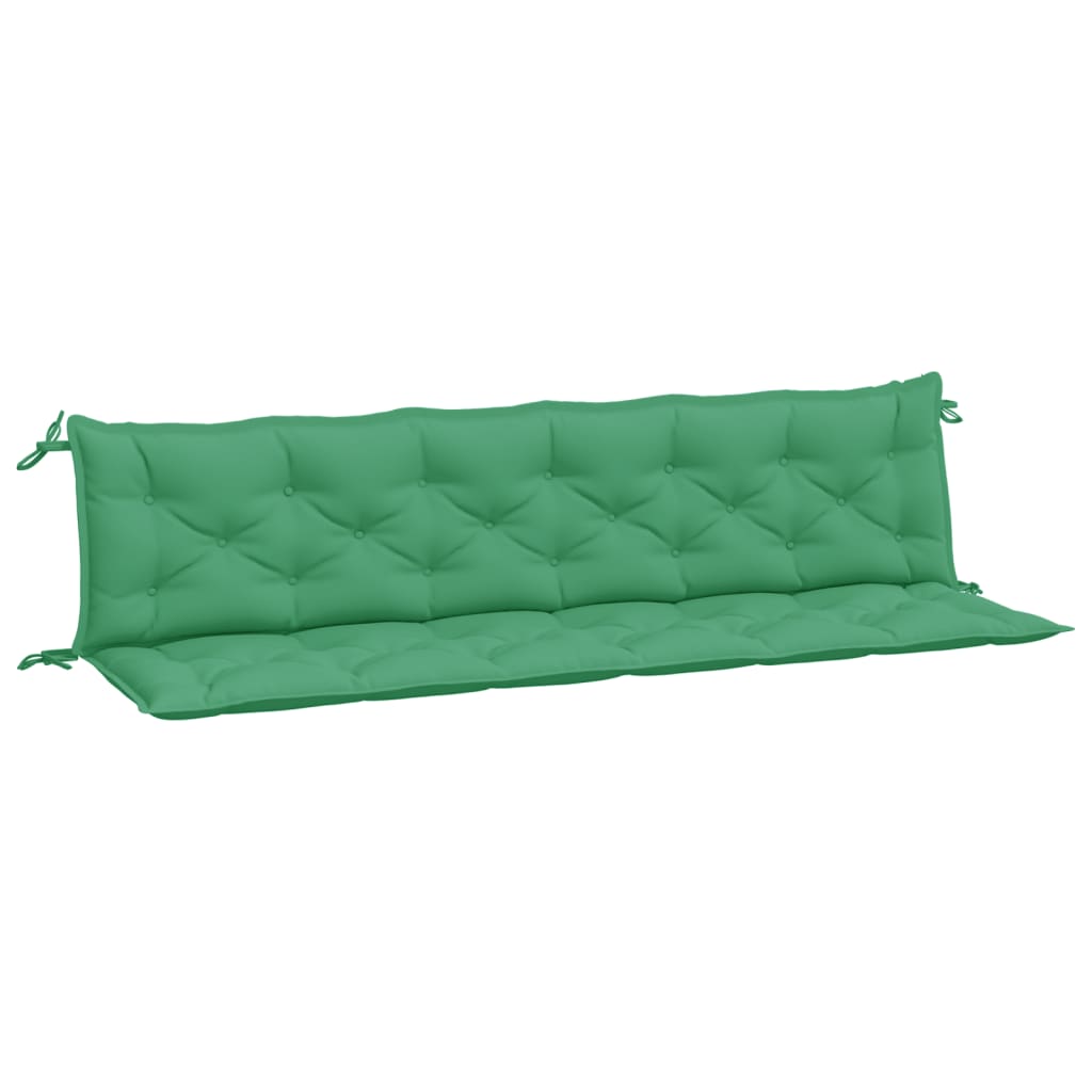 vidaXL Gartenbank-Auflagen 2 Stk. Grün 200x50x7 cm Oxford-Gewebe
