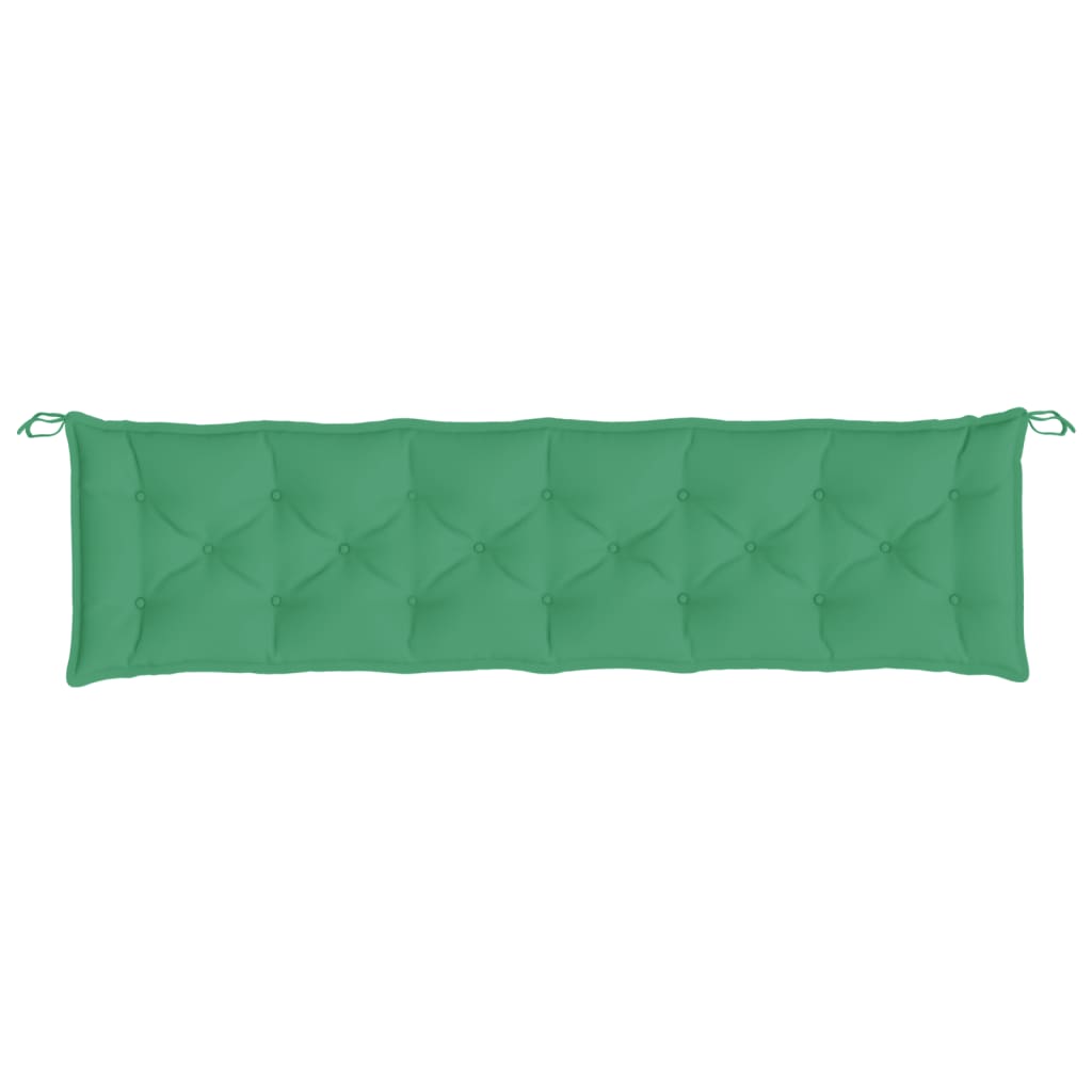 vidaXL Gartenbank-Auflagen 2 Stk. Grün 200x50x7 cm Oxford-Gewebe