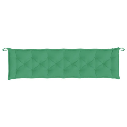 vidaXL Gartenbank-Auflagen 2 Stk. Grün 200x50x7 cm Oxford-Gewebe