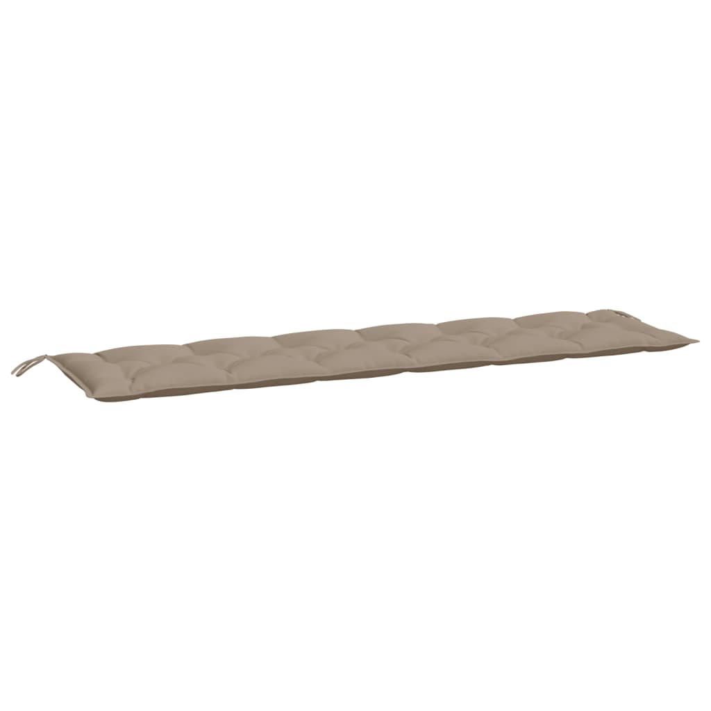 vidaXL Gartenbank-Auflagen 2 Stk. Taupe 200x50x7 cm Oxford-Gewebe