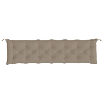 vidaXL Gartenbank-Auflagen 2 Stk. Taupe 200x50x7 cm Oxford-Gewebe