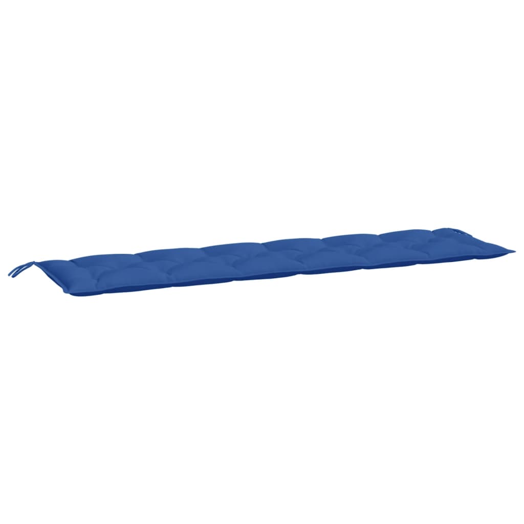 vidaXL Coussins de banc de jardin 2 pcs Bleu 200x50x7 cm Tissu Oxford