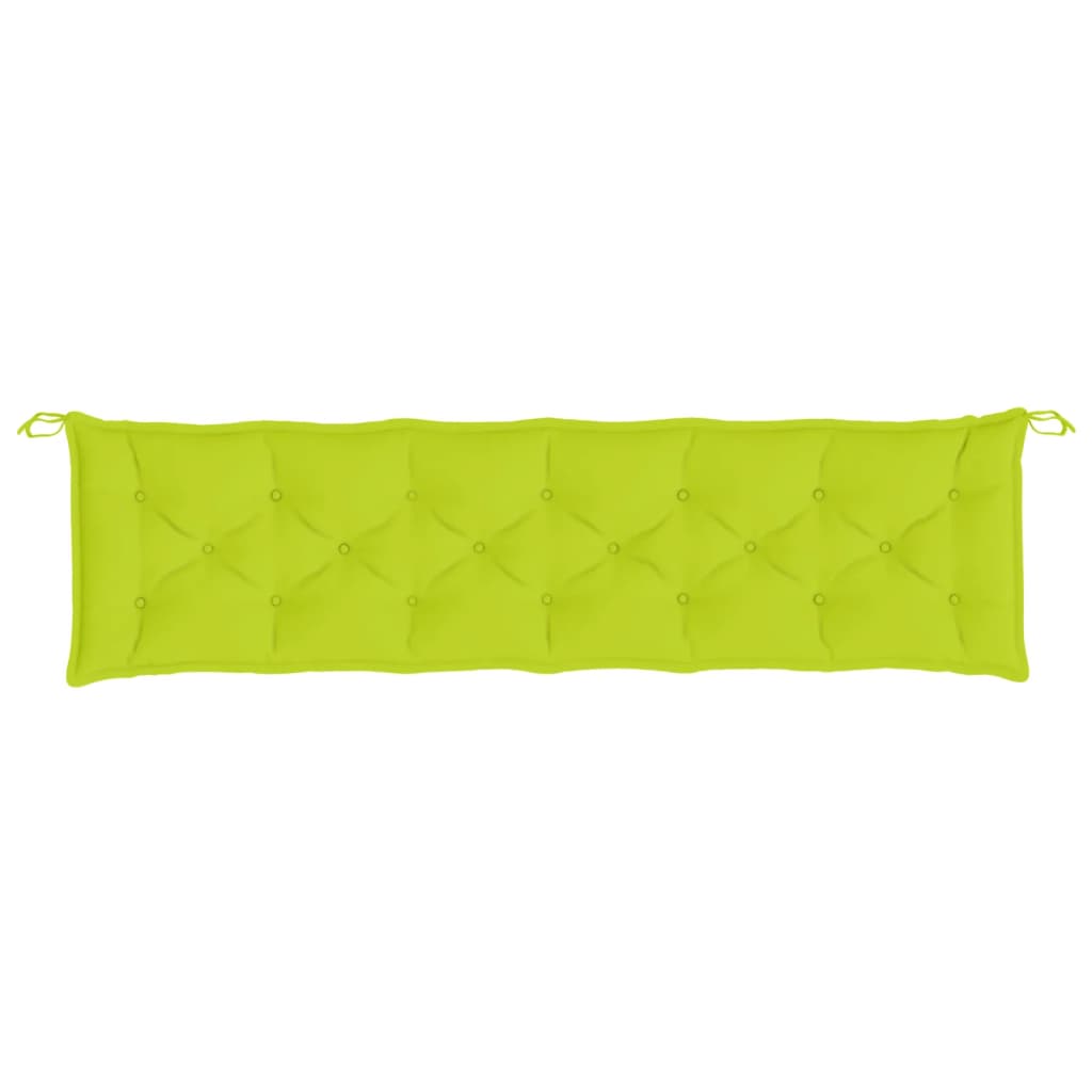 vidaXL Gartenbank-Auflagen 2 Stk. Hellgrün 200x50x7 cm Oxford-Gewebe