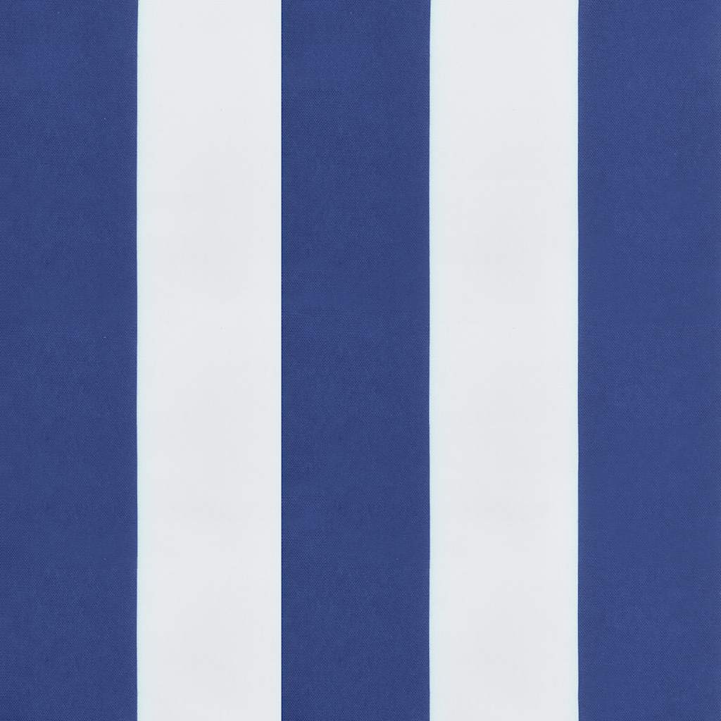 vidaXL Gartenbank-Auflagen 2 Stk. Blau&Weiß Gestreift 200x50x7cm Stoff
