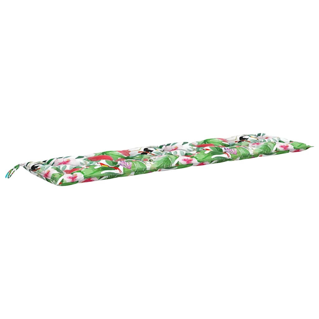 vidaXL Gartenbank-Auflagen 2 Stk. Mehrfarbig 200x50x7 cm Stoff