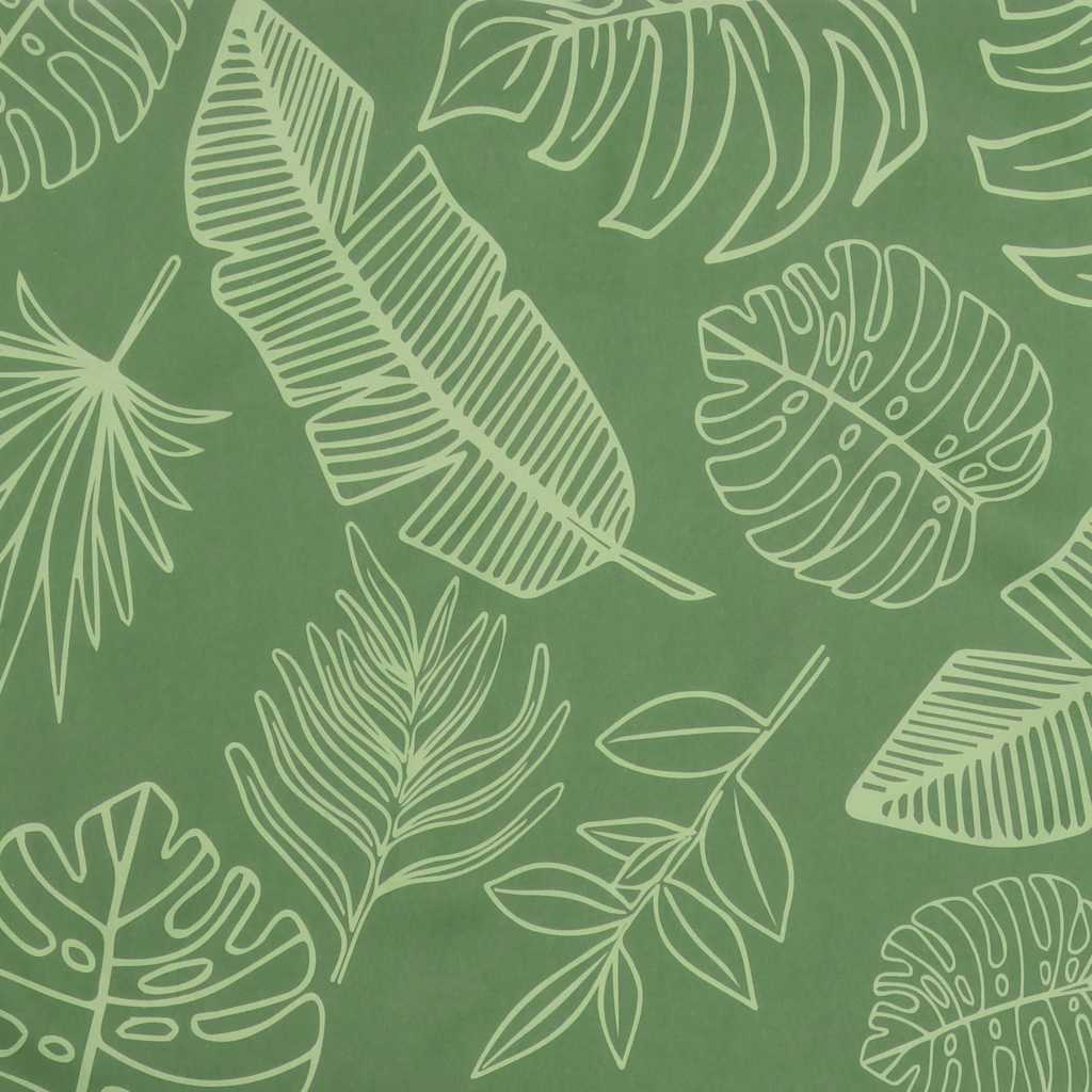 vidaXL Gartenbank-Auflagen 2 Stk. Blattmuster 200x50x7 cm Stoff