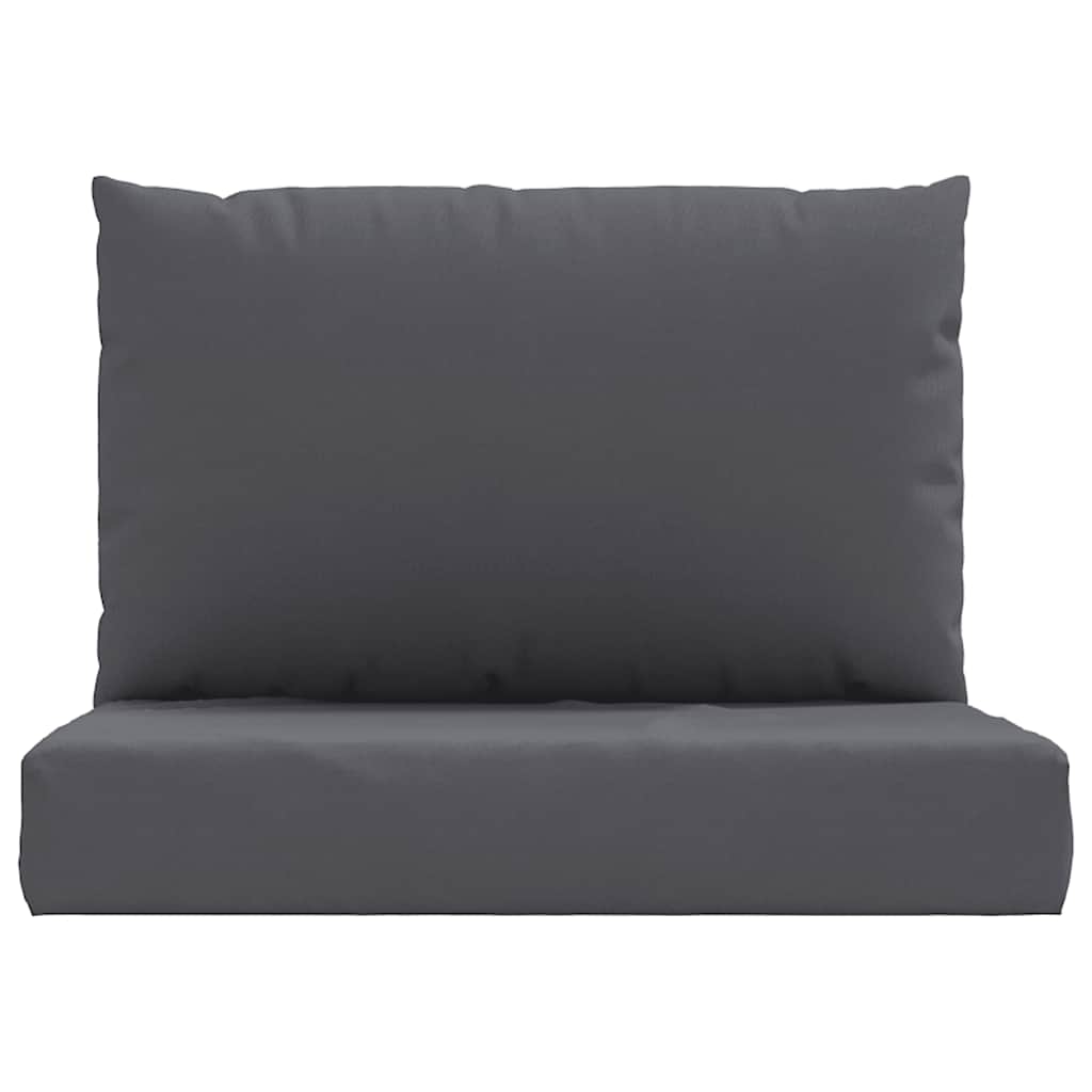 vidaXL Coussins de palette 2 pcs Anthracite Tissu Oxford