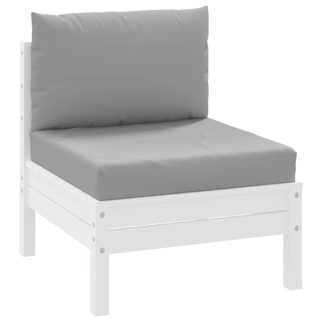 vidaXL Coussins de palette 2 pcs Gris Tissu Oxford