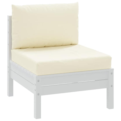 vidaXL Coussins de palette 2 pcs Crème Tissu Oxford
