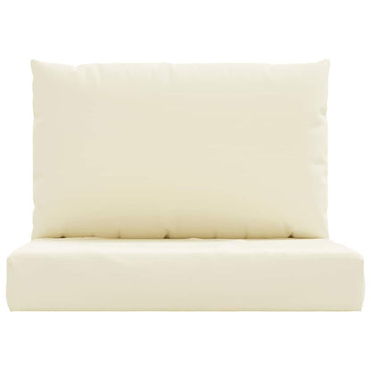 vidaXL Coussins de palette 2 pcs Crème Tissu Oxford