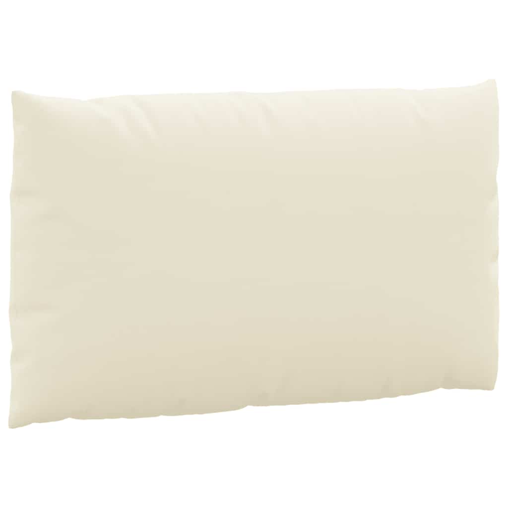 vidaXL Coussins de palette 2 pcs Crème Tissu Oxford