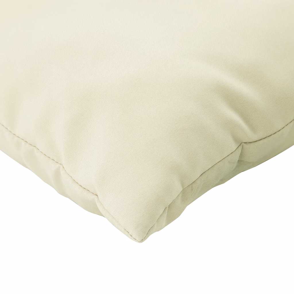 vidaXL Coussins de palette 2 pcs Crème Tissu Oxford