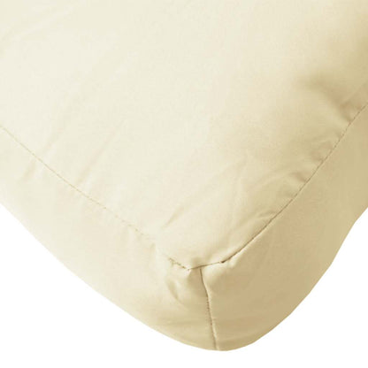 vidaXL Coussins de palette 2 pcs Crème Tissu Oxford