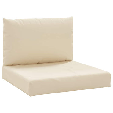 vidaXL Coussins de palette 2 pcs Tissu Oxford Beige