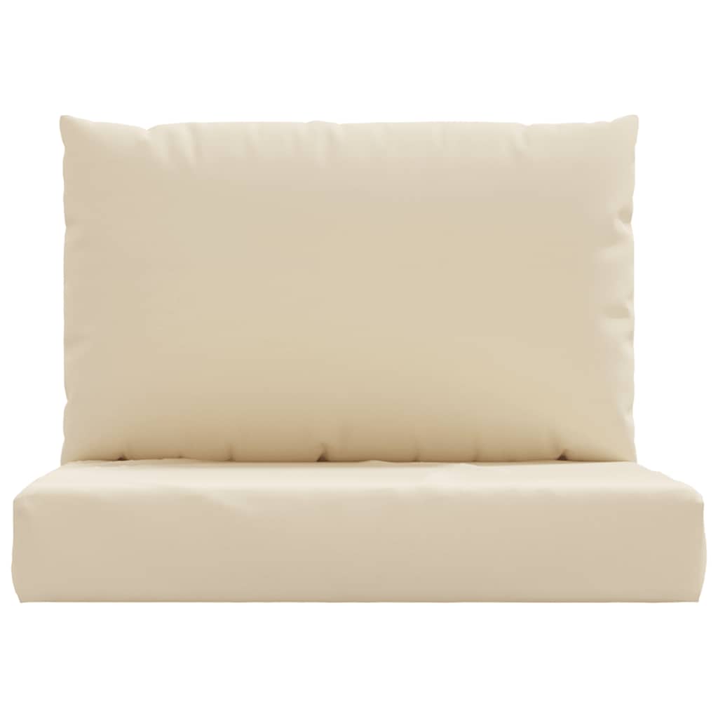 vidaXL Coussins de palette 2 pcs Tissu Oxford Beige