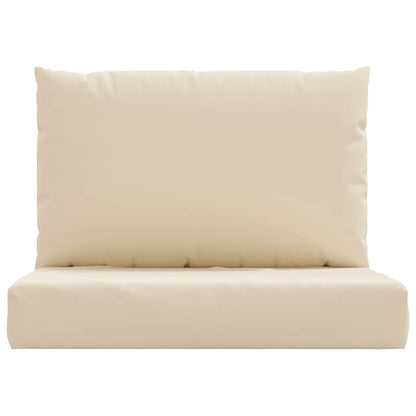 vidaXL Coussins de palette 2 pcs Tissu Oxford Beige