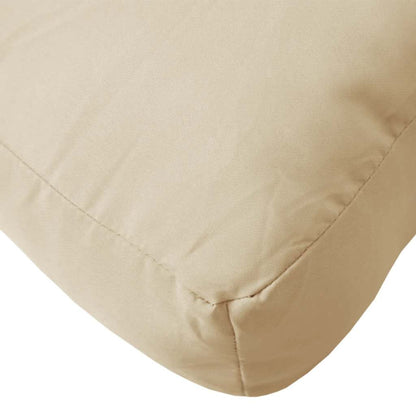 vidaXL Coussins de palette 2 pcs Tissu Oxford Beige