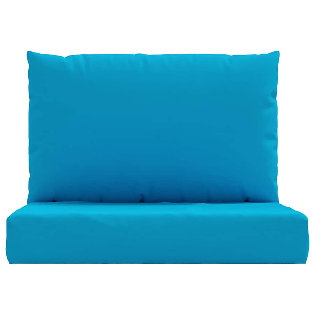vidaXL Coussins de palette 2 pcs Bleu clair Tissu Oxford