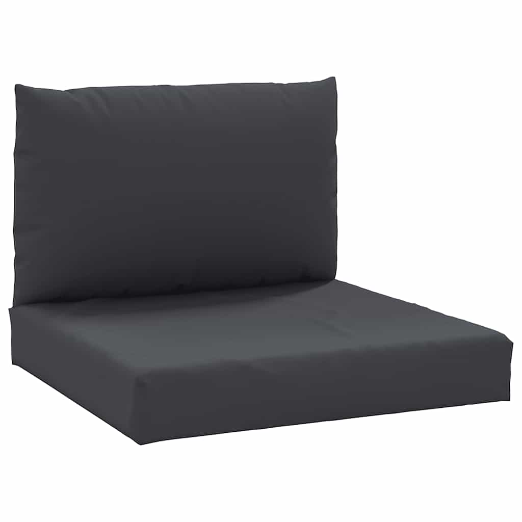 vidaXL Coussins pour palettes 2 pcs Noir Tissu Oxford