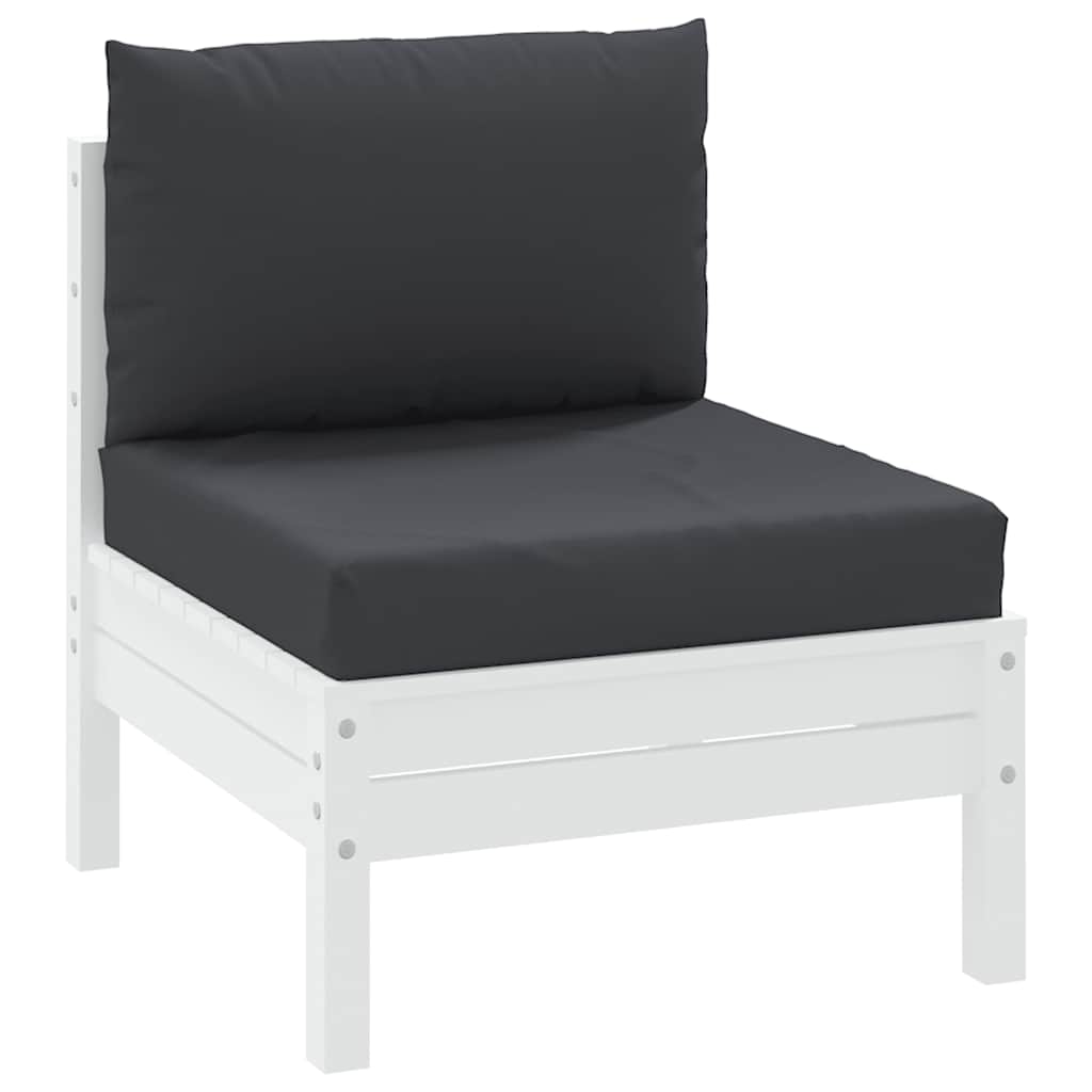 vidaXL Coussins pour palettes 2 pcs Noir Tissu Oxford