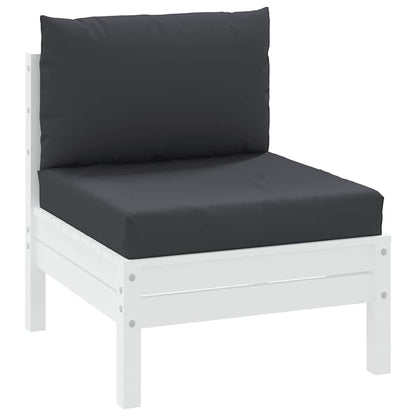 vidaXL Coussins pour palettes 2 pcs Noir Tissu Oxford