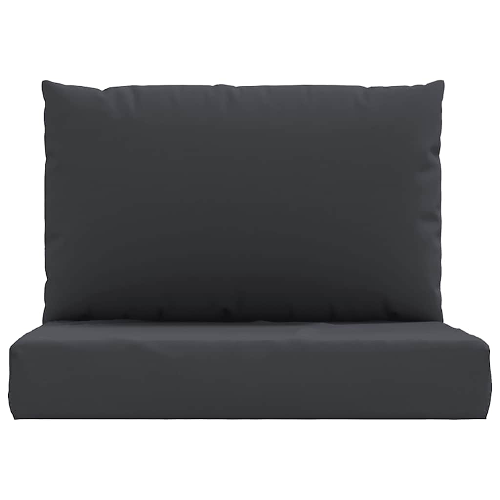 vidaXL Coussins pour palettes 2 pcs Noir Tissu Oxford