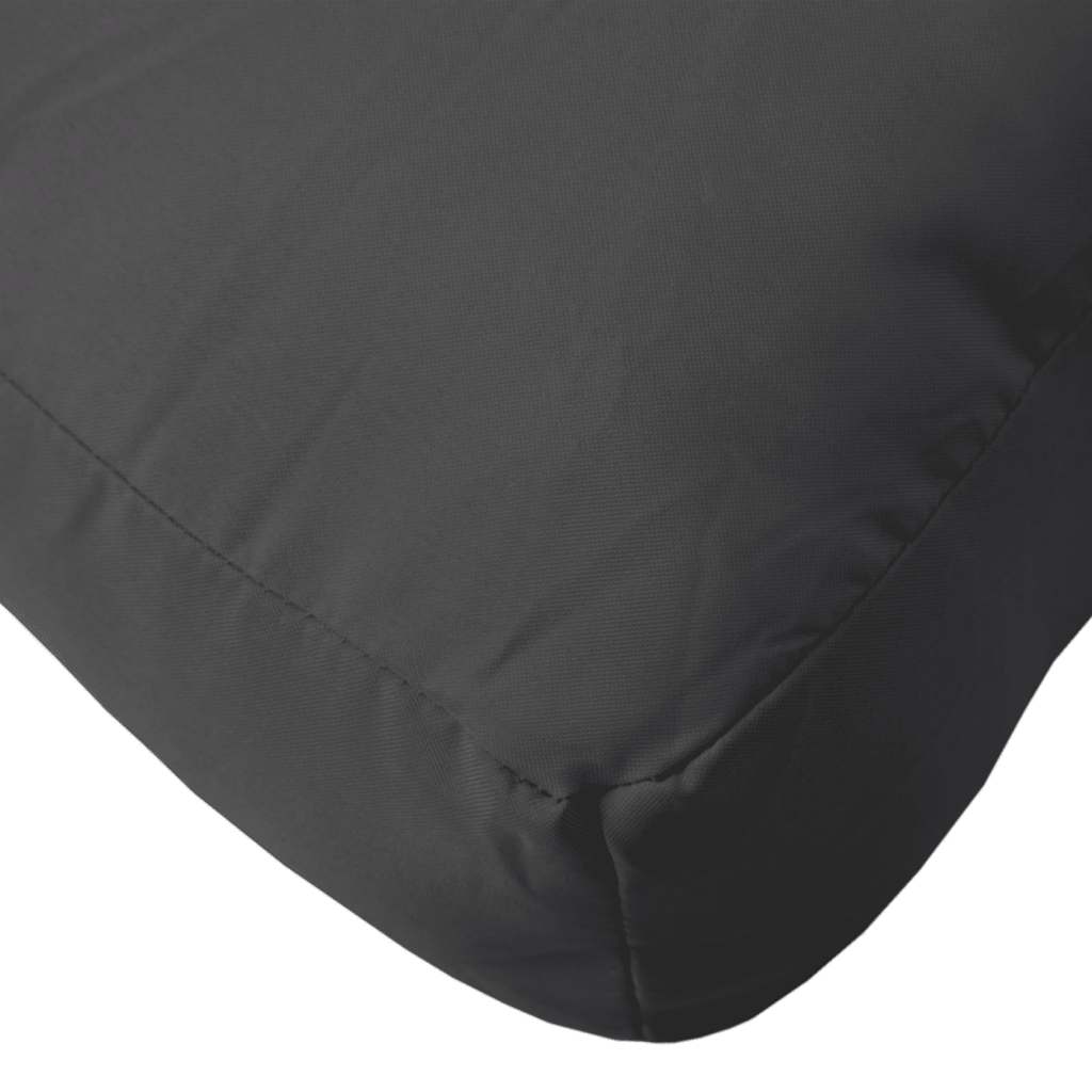 vidaXL Coussins pour palettes 2 pcs Noir Tissu Oxford