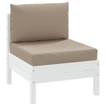 vidaXL Coussins de palette 2 pcs Taupe Tissu Oxford