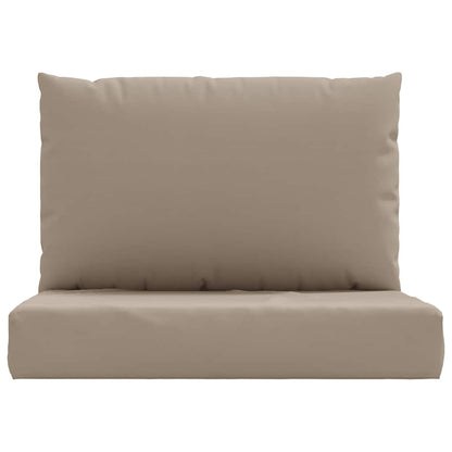 vidaXL Coussins de palette 2 pcs Taupe Tissu Oxford