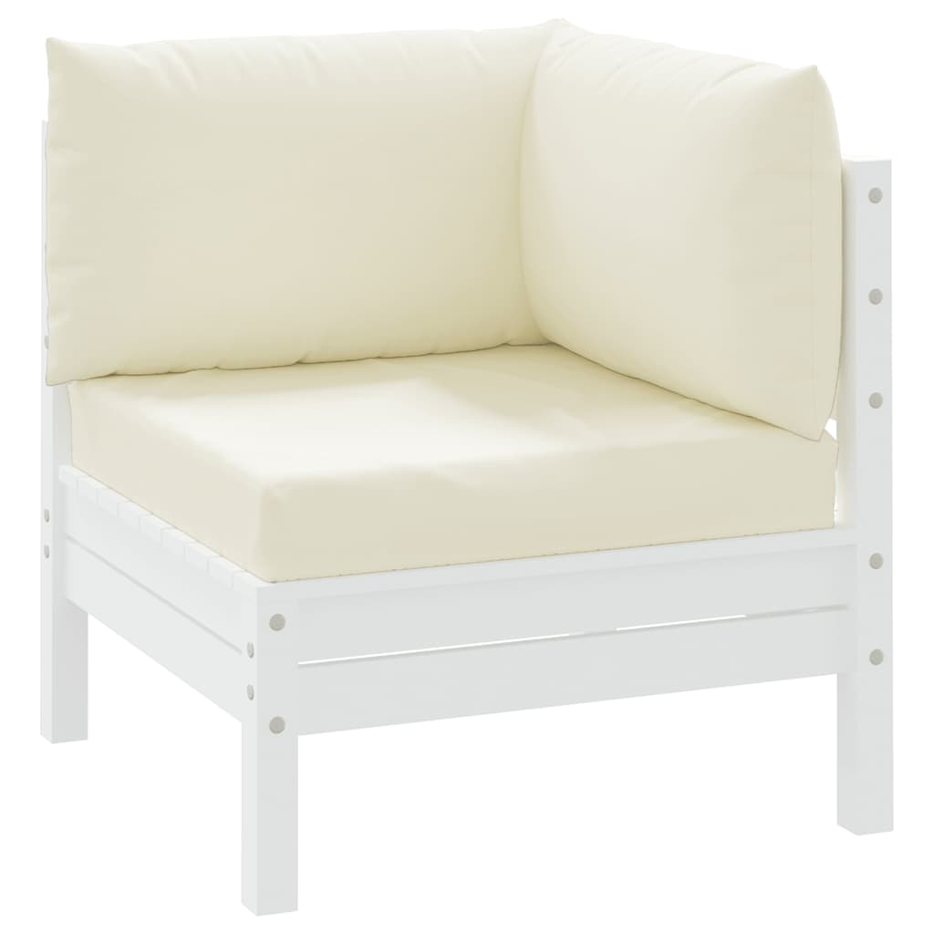 Coussins de palette vidaXL 3 pcs Crème Tissu Oxford