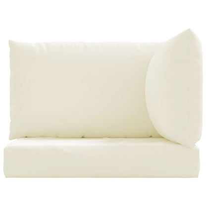 Coussins de palette vidaXL 3 pcs Crème Tissu Oxford