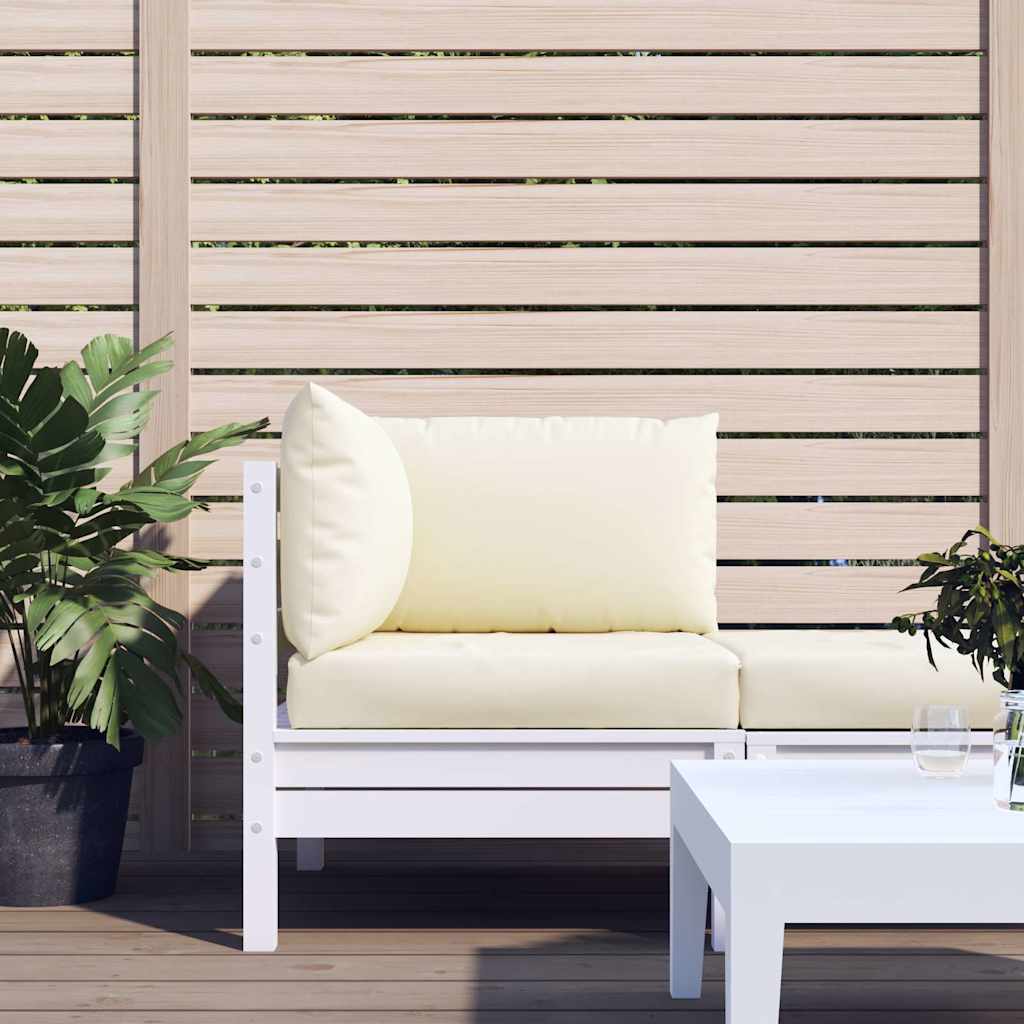 Coussins de palette vidaXL 3 pcs Crème Tissu Oxford
