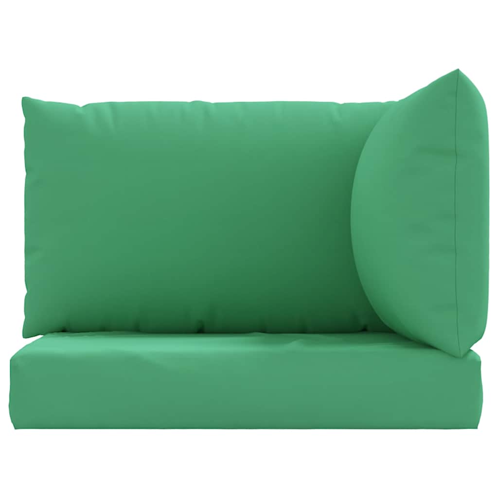 vidaXL Coussins de palette 3 pcs Vert Tissu Oxford