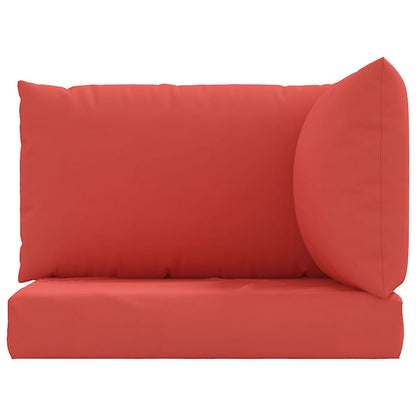 vidaXL Coussins de palette 3 pcs Rouge Tissu Oxford