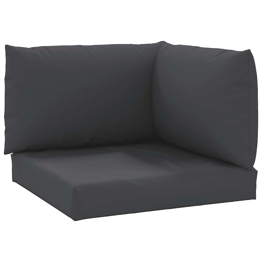 vidaXL Palettenkissen 3-tlg. Schwarz Oxford-Gewebe