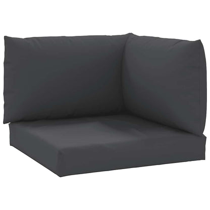 vidaXL Palettenkissen 3-tlg. Schwarz Oxford-Gewebe