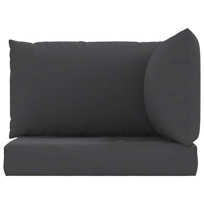 vidaXL Palettenkissen 3-tlg. Schwarz Oxford-Gewebe