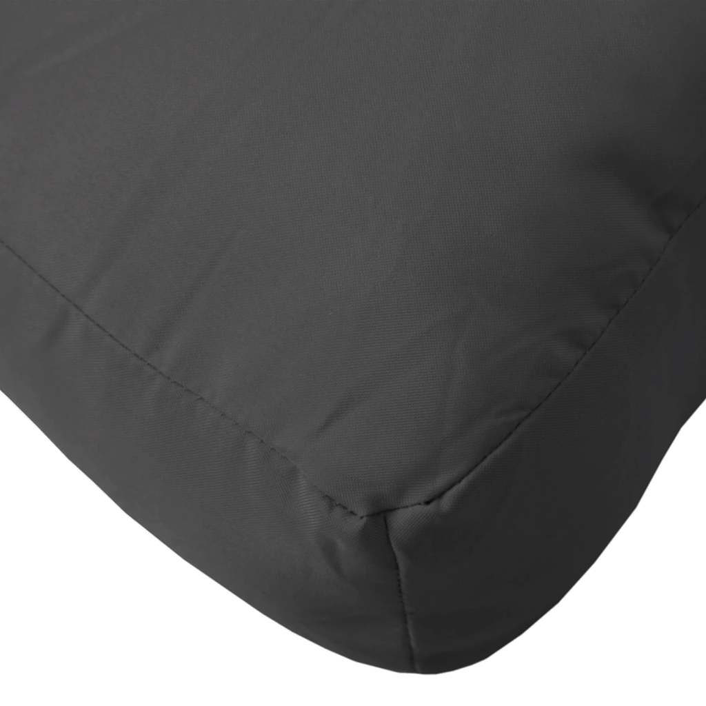 vidaXL Palettenkissen 3-tlg. Schwarz Oxford-Gewebe