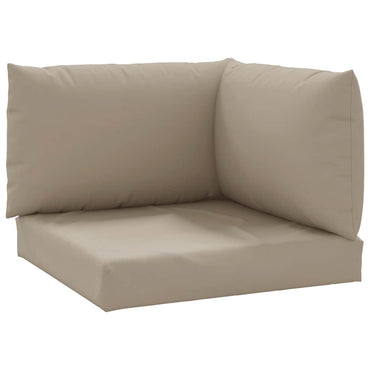 vidaXL Coussins de palette 3 pcs. Taupe Tissu Oxford