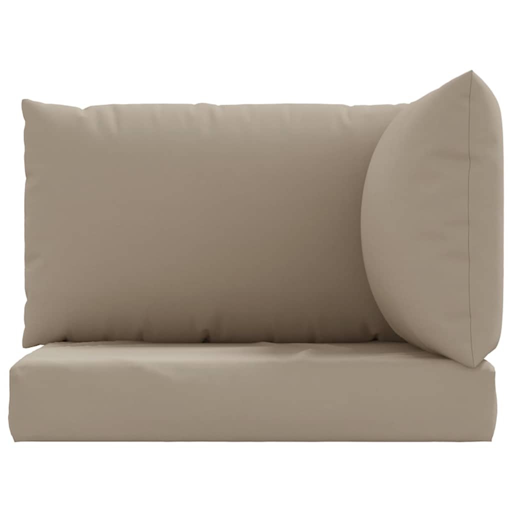 vidaXL Coussins de palette 3 pcs. Taupe Tissu Oxford