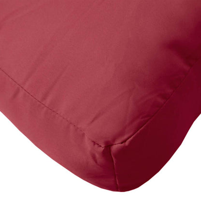vidaXL Coussins de palette 3 pcs Rouge bordeaux Tissu Oxford